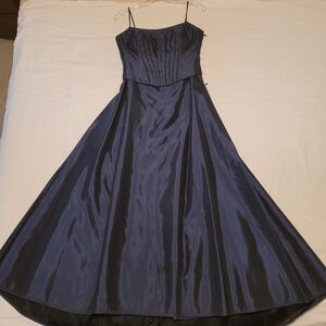 J S Collections Midnight Blue Prom Dress